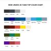 tank top color chart - Dachshund Merch