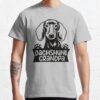 ssrcoclassic teemensheather greyfront altsquare product1000x1000.u1 9 - Dachshund Merch