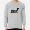 ssrcolightweight sweatshirtmensheather greyfrontsquare productx1000 bgf8f8f8 12 - Dachshund Merch