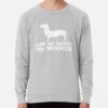 ssrcolightweight sweatshirtmensheather greyfrontsquare productx1000 bgf8f8f8 16 - Dachshund Merch