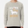 ssrcolightweight sweatshirtmensoatmeal heatherfrontsquare productx1000 bgf8f8f8 10 - Dachshund Merch