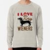 ssrcolightweight sweatshirtmensoatmeal heatherfrontsquare productx1000 bgf8f8f8 22 - Dachshund Merch